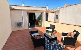 Rare en centre ville, studio climatisé avec terrasse XXL